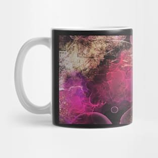 Abstract ink and gold foil Mug